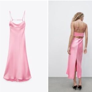 COPY - Zara pink maxi dress